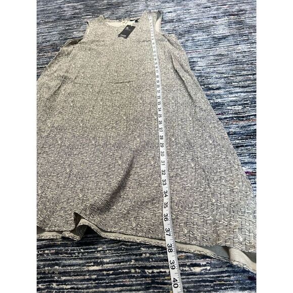 Eileen Fisher NWT BROKEN CHEVRON TENCEL VISCOSE dress size XS - Picture 8 of 8